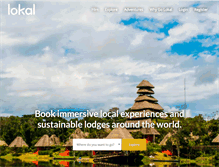 Tablet Screenshot of lokaltravel.com